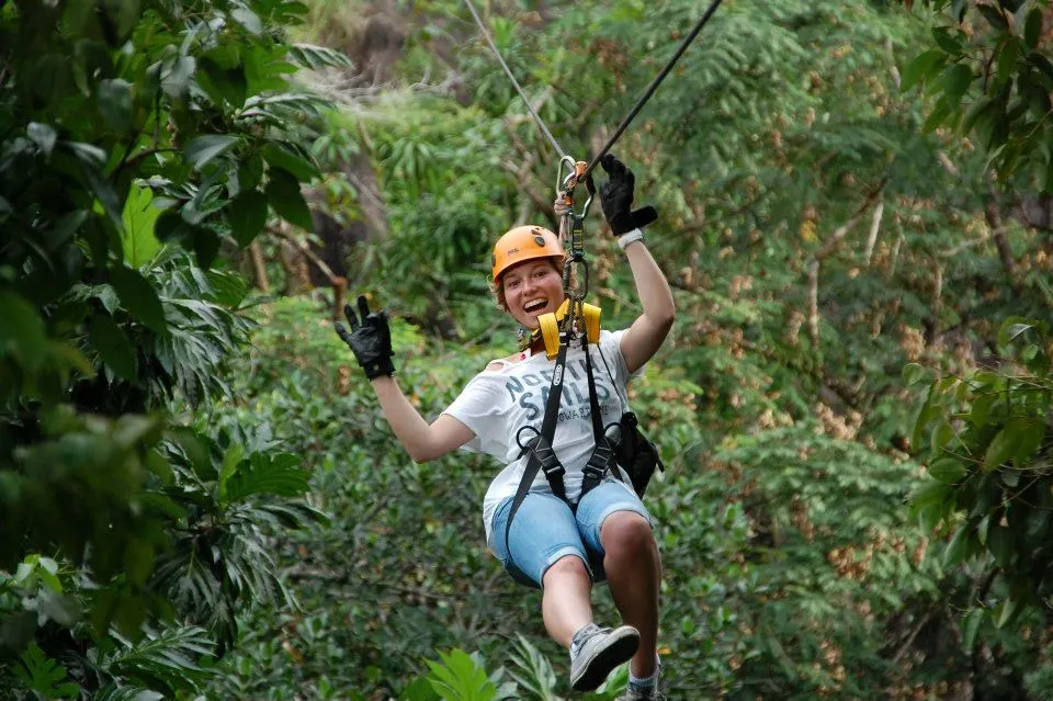 Zip Lining in Seychelles